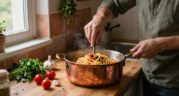 Pasta Con Scampi E «Ferfelloni»