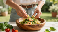 Pasta Fredda Al Pesto E Gamberi