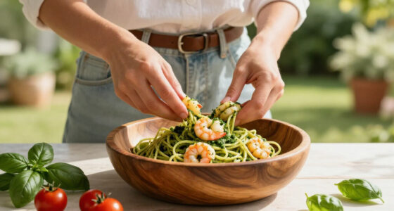 Pasta Fredda Al Pesto E Gamberi