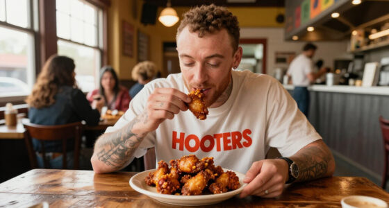 Sam Smith Loves Hooters Chicken Wings