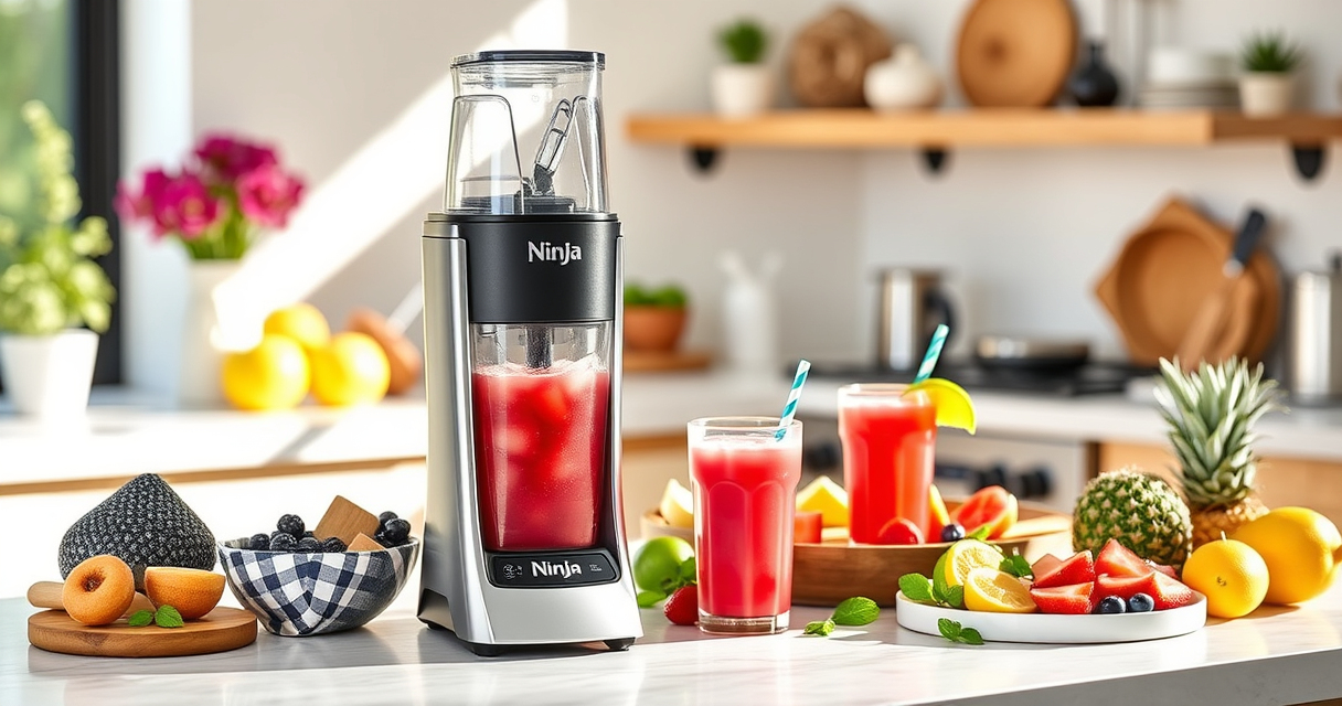 Chill Out This Summer with the Ninja SLUSHi Twist Frozen Drink Maker
