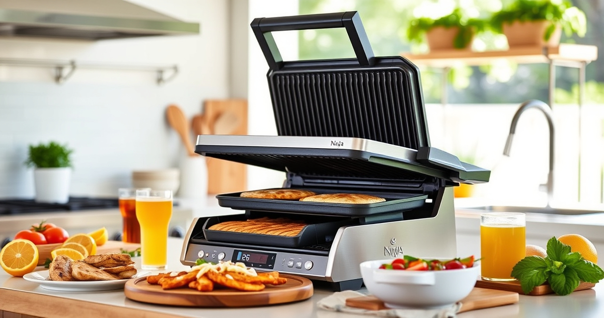 Host Effortless Summer Pool Parties with the Ninja Foodi Pro 5-in-1 Indoor Grill