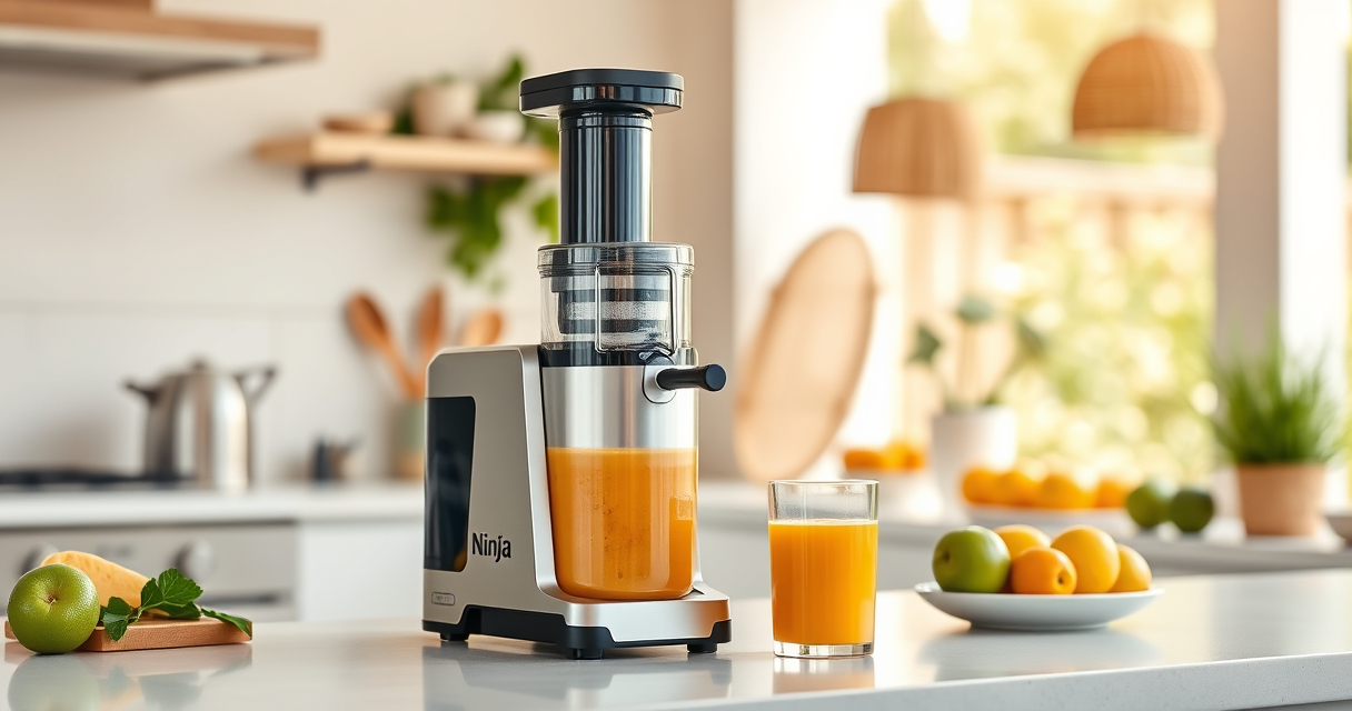 Ninja NeverClog Cold Press Juicer: Compact Power for Summer Juicing