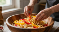 Pici In Salsa Di Peperoni Crudi