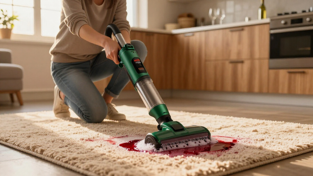 This Viral Bissell Little Green Lifted A Red Wine Stain In Seconds—and It's Discounted Right Now