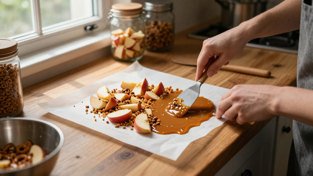 When I Make This Caramel Apple Bark, Everyone Asks Me For The Recipe