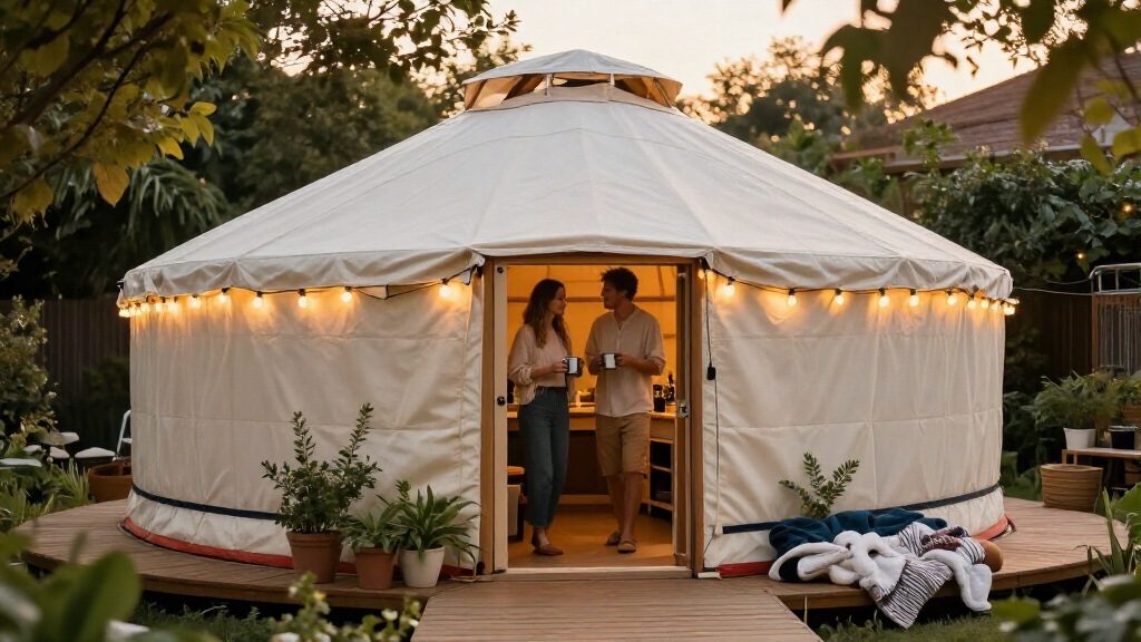 Amazon's Selling A Massive Yurt That'll Turn Your Backyard Into A Glamping Retreat