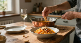 Pumpkin Risotto With Amaretti Crumble: Sweet Meets Savory, Lombardy Style