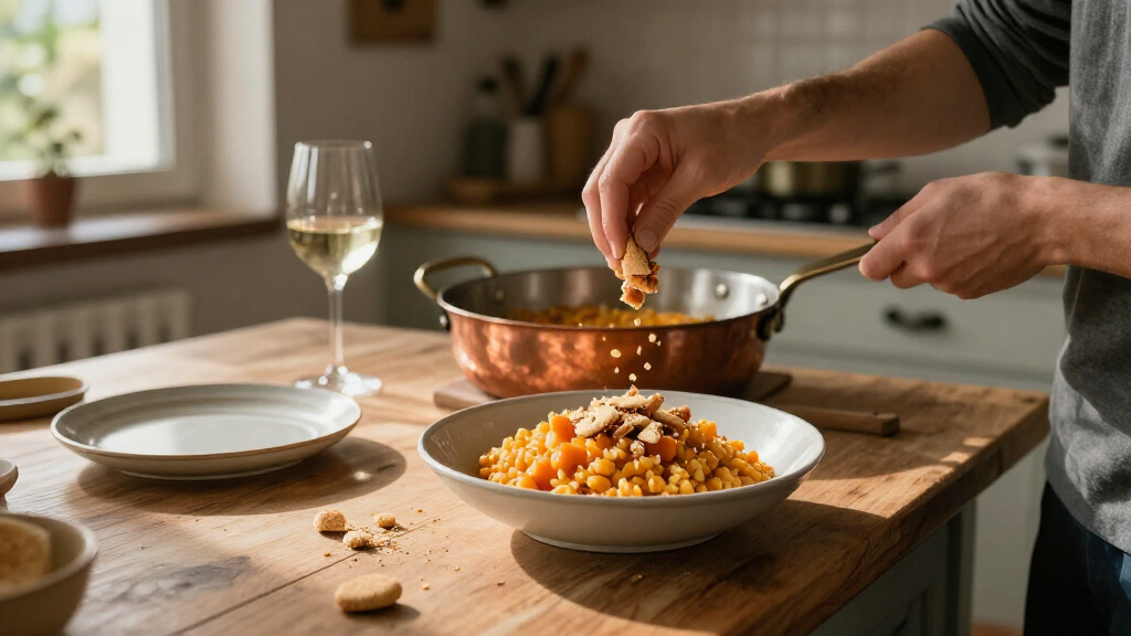 Pumpkin Risotto With Amaretti Crumble: Sweet Meets Savory, Lombardy Style