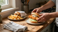 Rally's Crispy Fish Sandwich